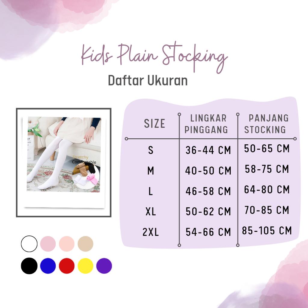 Kizzie STOCKING SOFT PLAIN / Stoking Tipis Anak