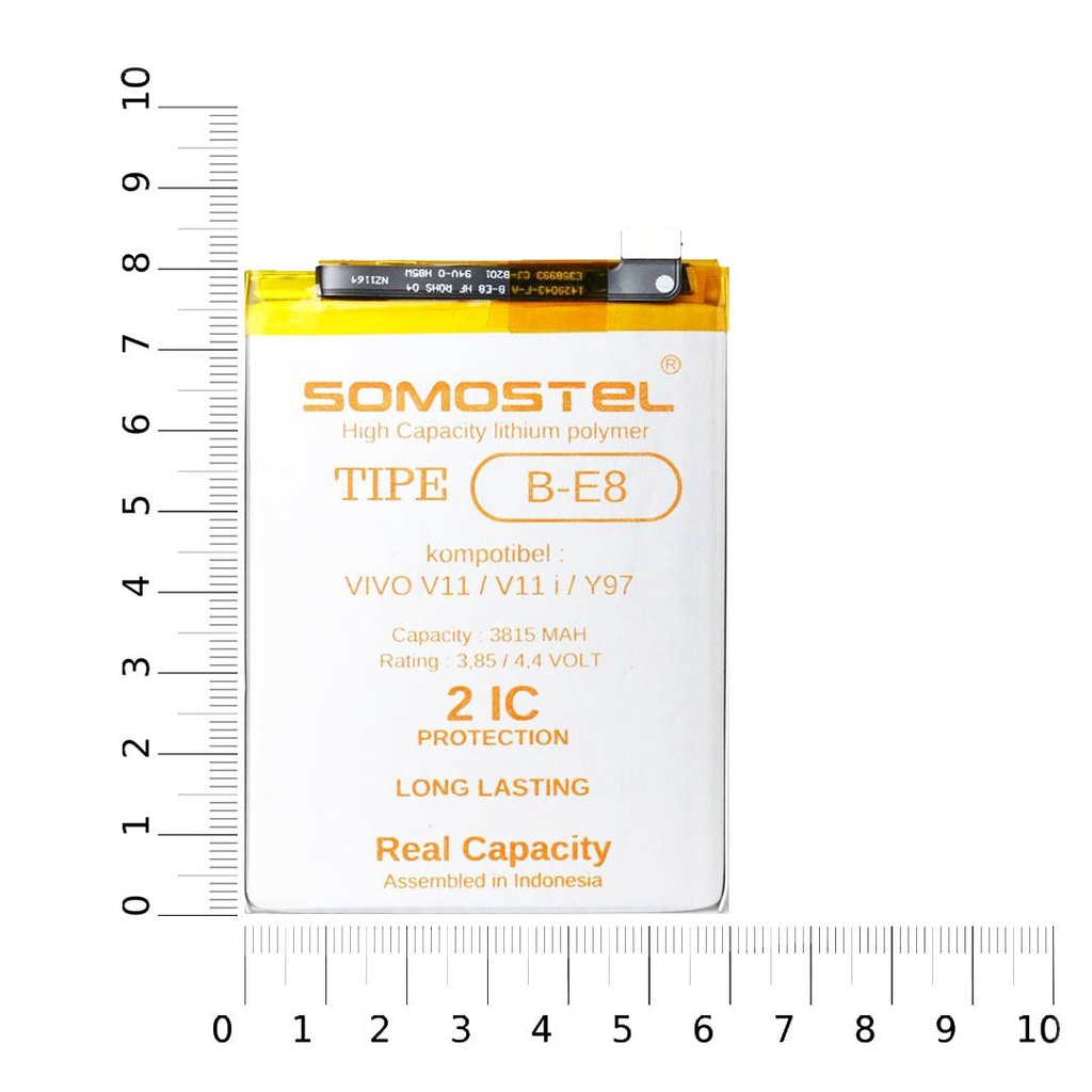 Somostel - B-E8 Vivo V11 / V11i / Y97 Batre Batrai Baterai