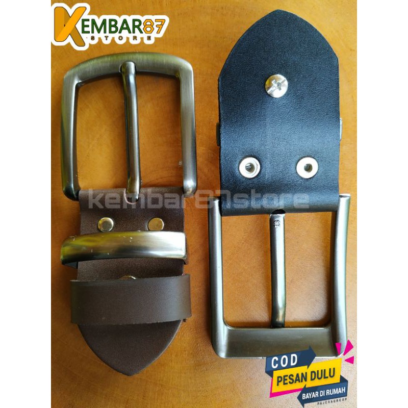 Kepala Gesper / Ikat Pinggang Pria / Sabuk Kopri / Men Belt / Gesper Kulit 4 Cm Murah Keren