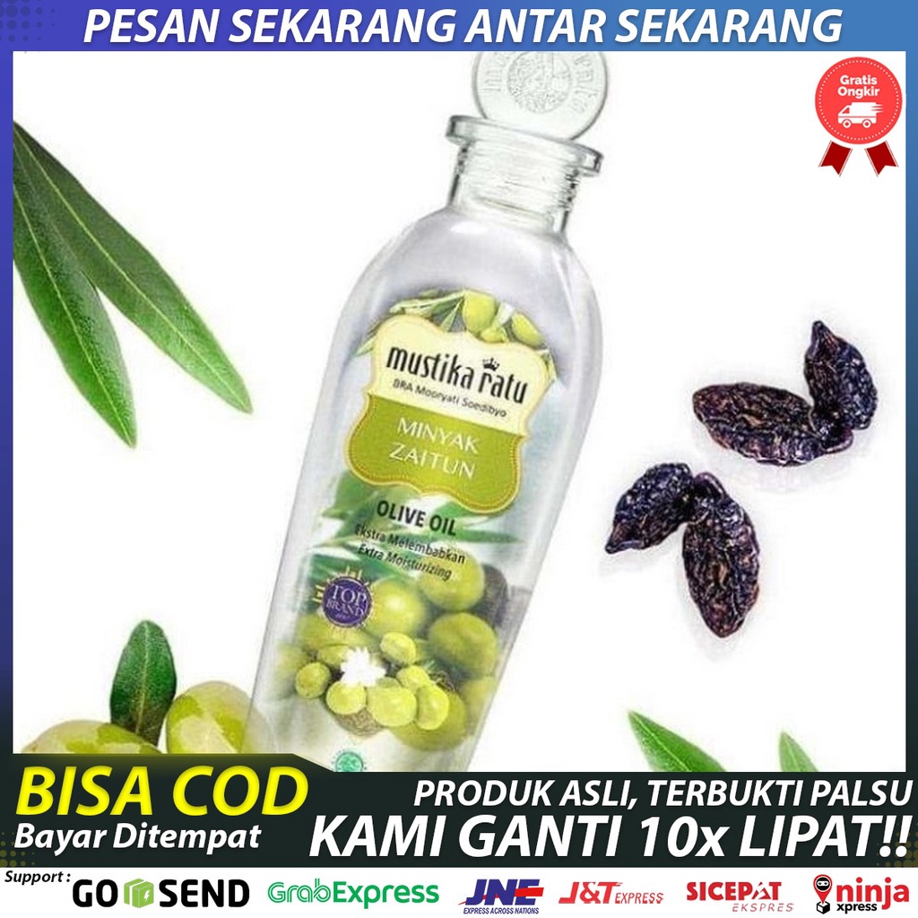 Minyak Zaitun 175ml Mustika Ratu - Minyak Zaitun Asli - Penghalus Kulit Kering dan Kasar - Minyak Pi