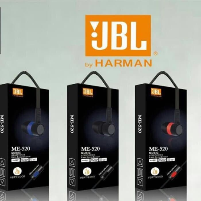 Headset ME 520 JBL branded Superbass Handsfree Earphone