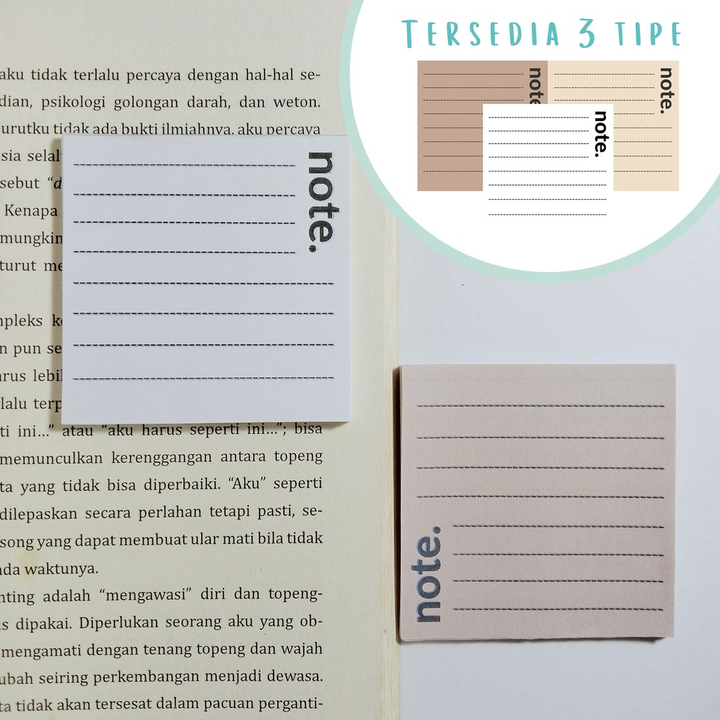 

Memo Pad / Note Pad Aesthetic - Minimalist Memo Pad ( COD )