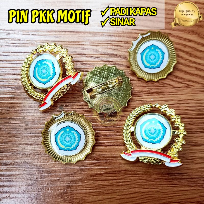 PIN PKK MOTIF PADI KAPAS DAN SINAR