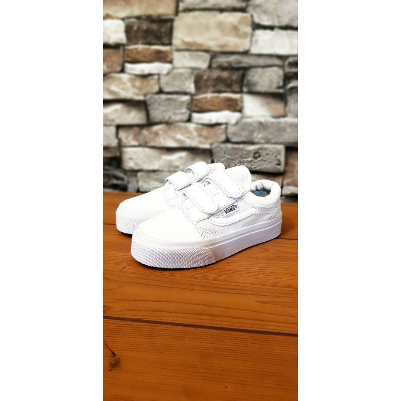 Sepatu Anak Balita VANS OUDSCUL Full White Sepatu Casual Anak Laki Laki Cowo Premium