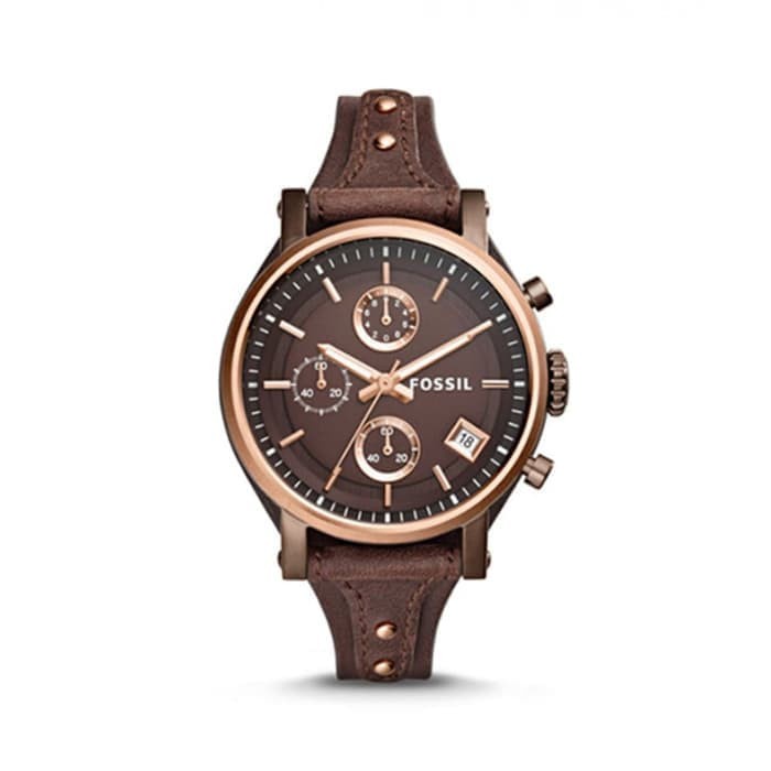 Original Jam Tangan Wanita Merk Fossil Original Type : ES 4286 Baterai Ungu Premium Kekinian
