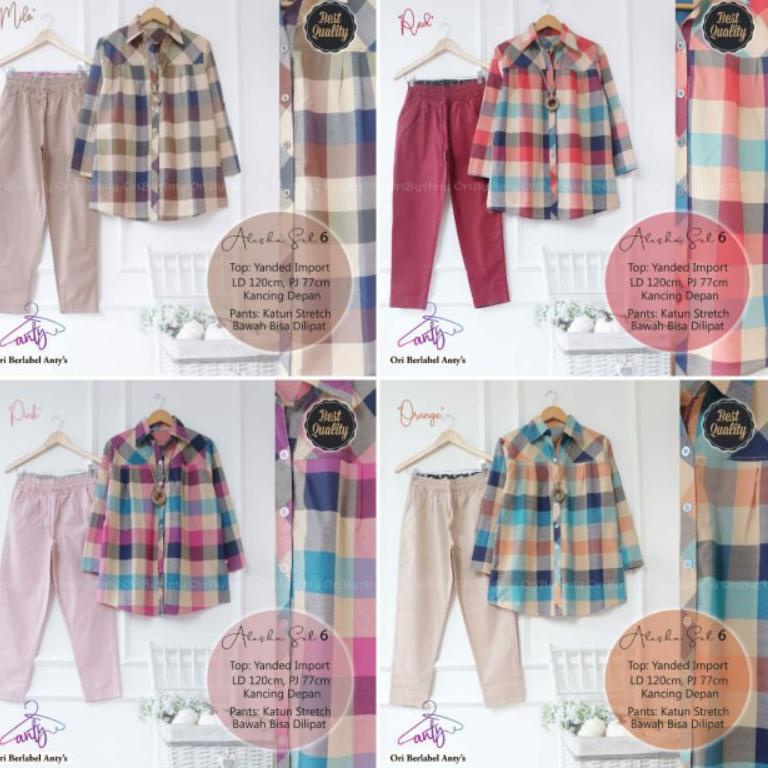 {Yyk31au22ᴶ} [RESTOCK] ALESHA SET / SETELAN JUMBO / SETELAN KOTAK / SETELAN BIGSIZE / SETELAN RECOMM