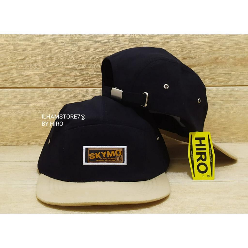 Topi Snapback Bordir Lima Panel/Topi Distro Pria