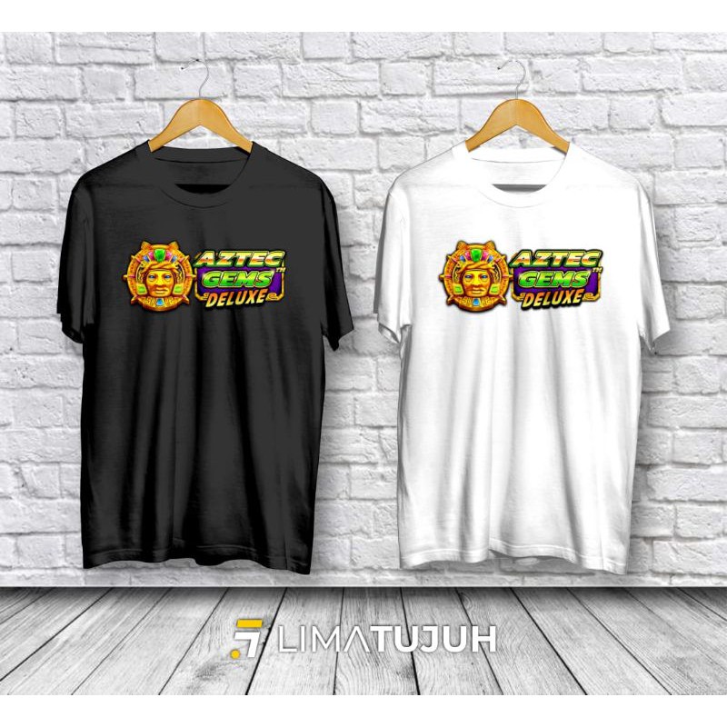 Baju Aztec Gems Deluxe Game Slot Combed 30s Premium