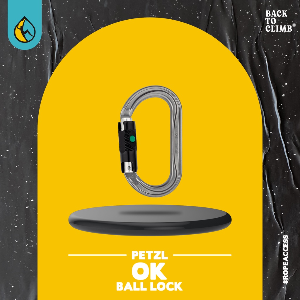 Carabiner Petzl ok ball lock Murah