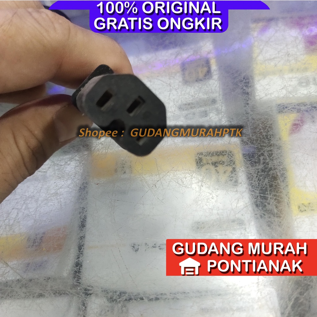 Kabel Power PC 3 pin Kualitas Tebal warna hitam cocok untuk Ricecooker Cosmos dan lain