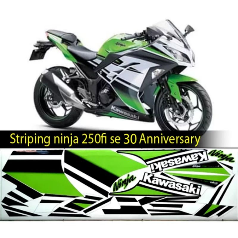 striping ninja 250 fi se / striping ninja 250 fi se 30 anniversary / striping ninja 250 fi se putih 