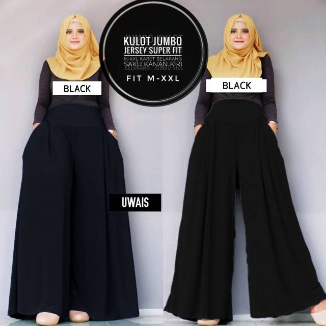 Kulot jumbo wanita jersey super grade