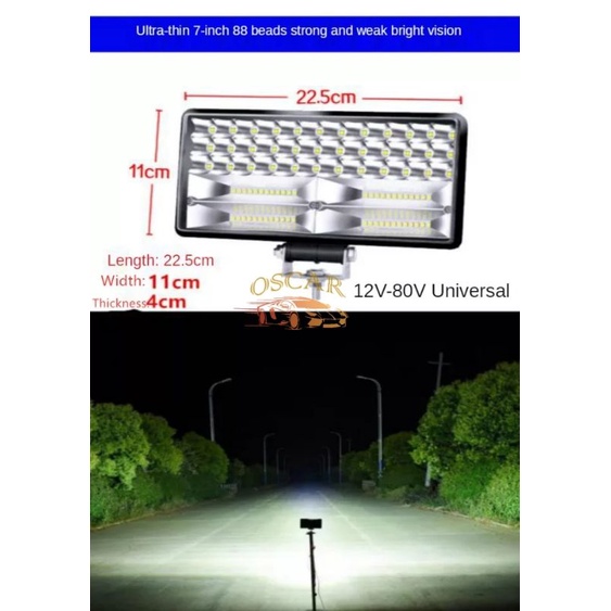 Lampu Tembak Sorot LED Worklight 84 Mata &amp; 30 Mata 12V &amp; 24V Lampu Sorot Mobil Truck