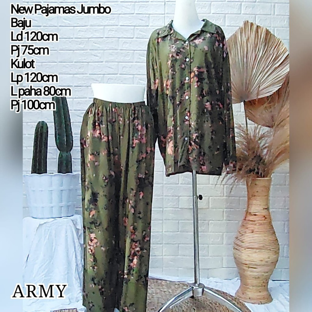 Setelan Pajamas Smoke Tie dye LD 120 Set piyama