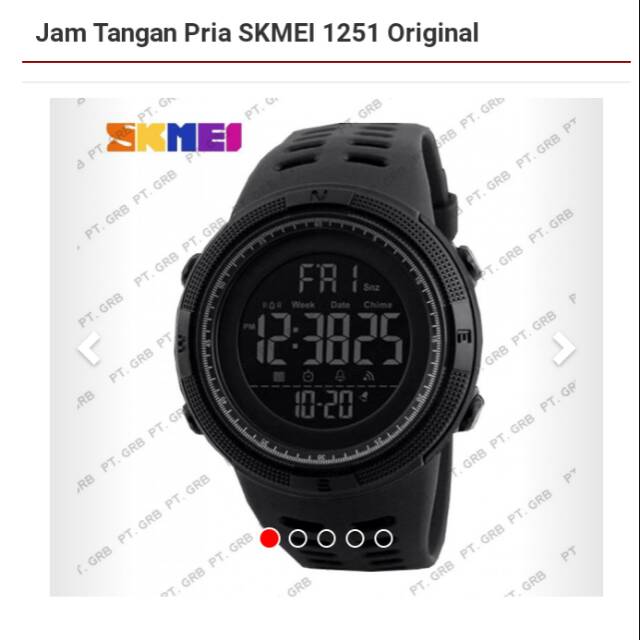 Jam tangan pria SkMEI 1251 original
