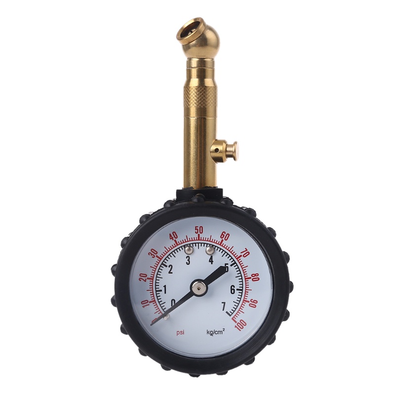 Gro 0-100 PSI Tire Pressure Gauge Tire Pressure Measuring Instrument Easy Read Dial Type Gauge for Car Motorcycle