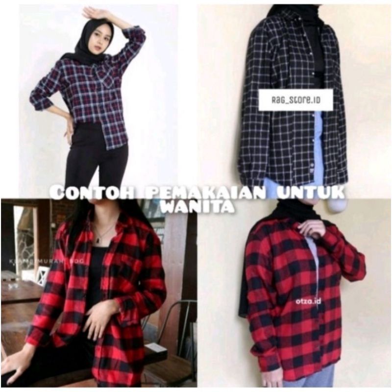 Kemeja flanel import kemeja premium kemeja unisex kemeja flanel lengan panjang kemeja flanel wanita panjang kemeja flanel best seller atasan wanita