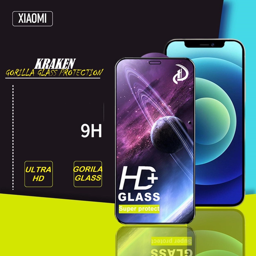 TEMPERED GLASS POCO C40 M3 PRO 5G F3 X4 Xiaomi Redmi NOTE 8 PRO 7 8A Full Screen Premium Guard anti 