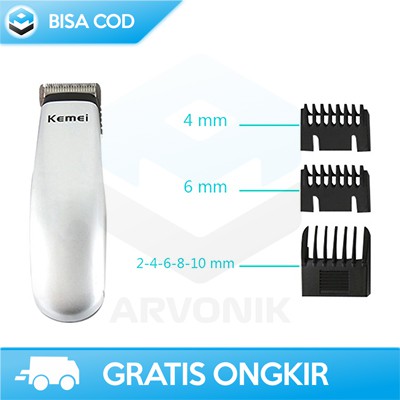 ALAT CUKUR RAMBUT ELEKTRIK KEMEI ORIGINAL TAFFWARE KM-666 HAIR TRIMMER