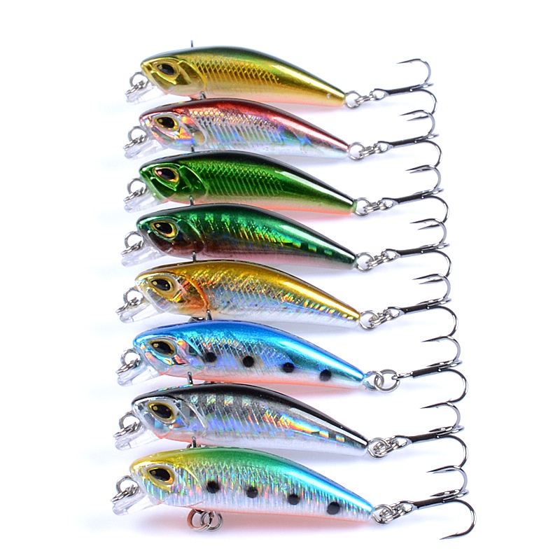 Umpan Pancing Sinking Minnow Fishing Lure 4.7cm / 3.7g Swimbait Umpan Pancing Ikan Bass Wobbler Memancing