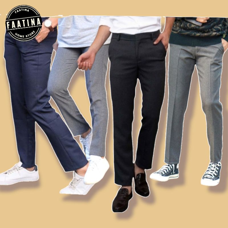 CELANA FORMAL PRIA | CELANA KAIN | CELANA KERJA SLIMFIT