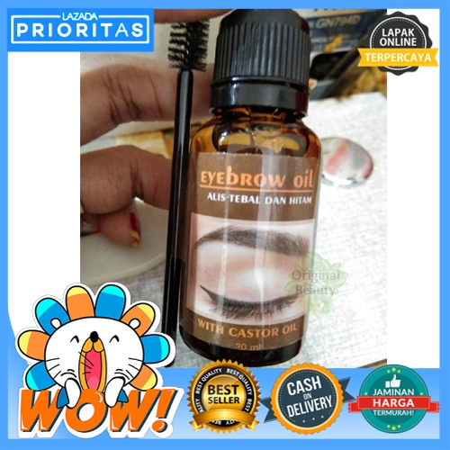 Mnyak Penumbuh Pelebat Alis dan Bulu Mata Eyebrow Oil Alis Tebal dan Hitam Alami - Eyebrow Oil