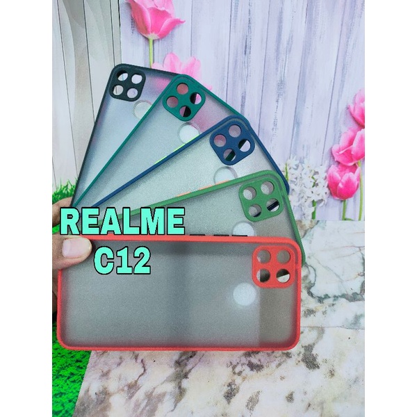 REALME C12 CASING SOFT CASE DOVE PELINDUNG CAMERA MODEL TERBARU