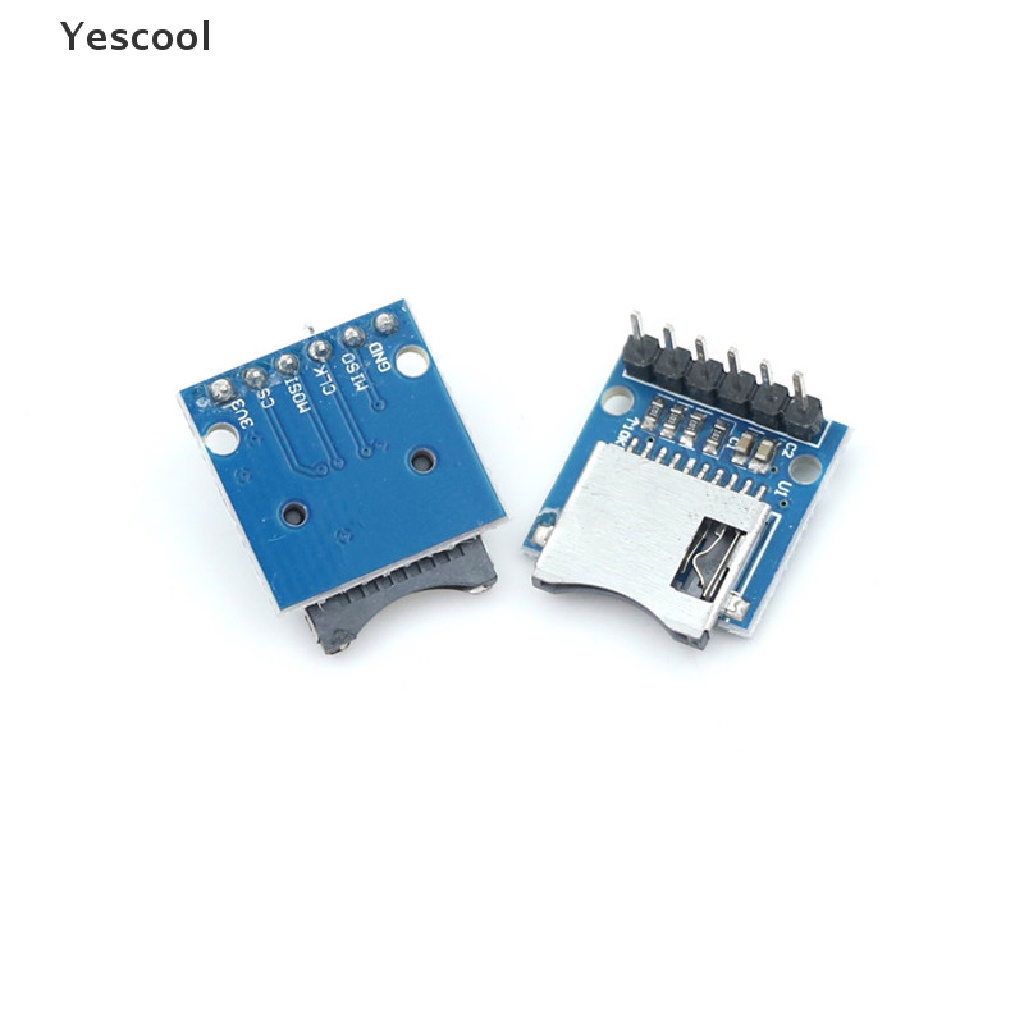 Yescool 2Pcs Modul Memory Card TF Mini SD Untuk Arduino ARM AVR