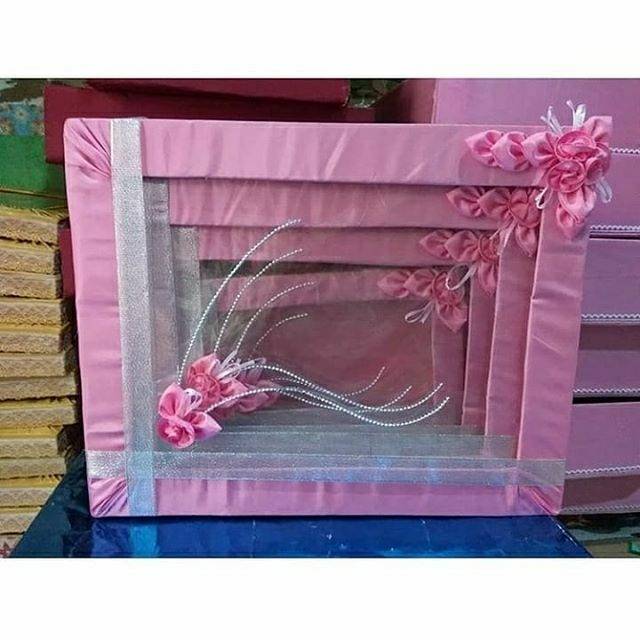 

Kotak Seserahan Kotak Hataran Model Tutup List Pita Satu set