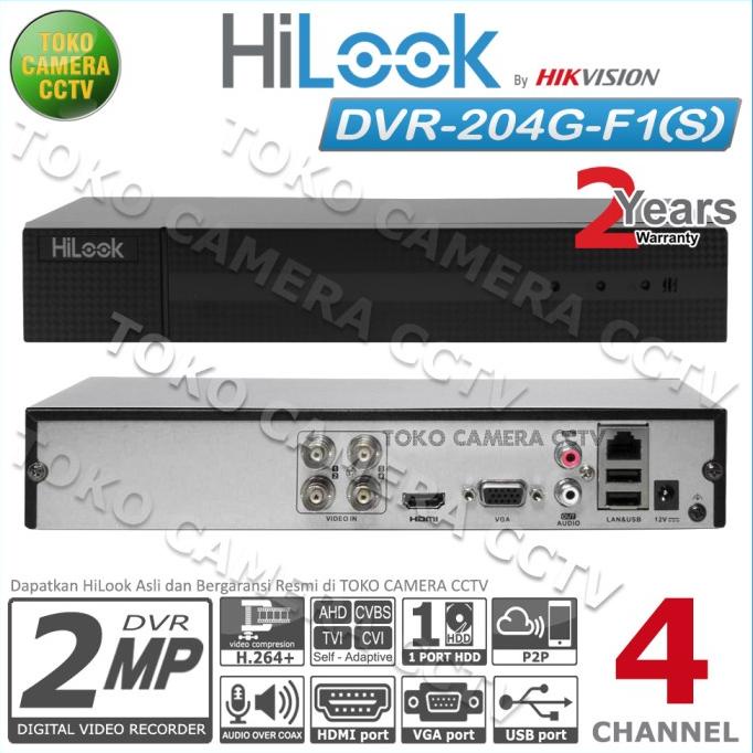 DVR RECORDER CCTV HILOOK 4 CHANNEL CCTV HILOOK 4CH 2MP