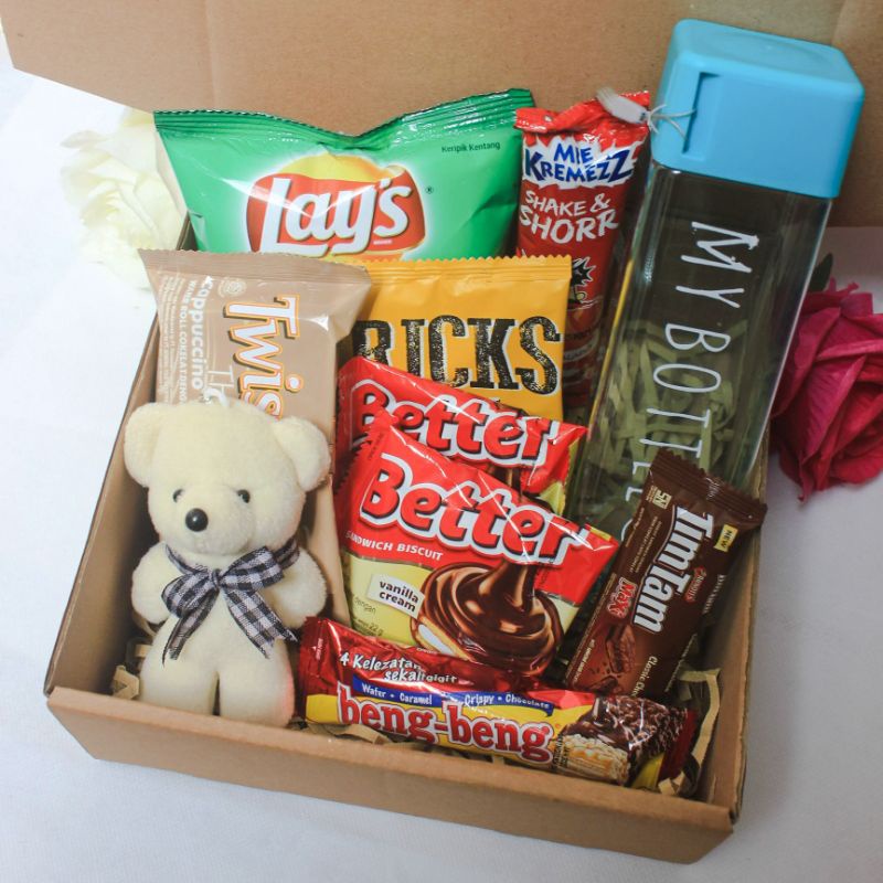 Kado Snack Box Ulang Tahun Cowok Cewek Valentine Lebaran