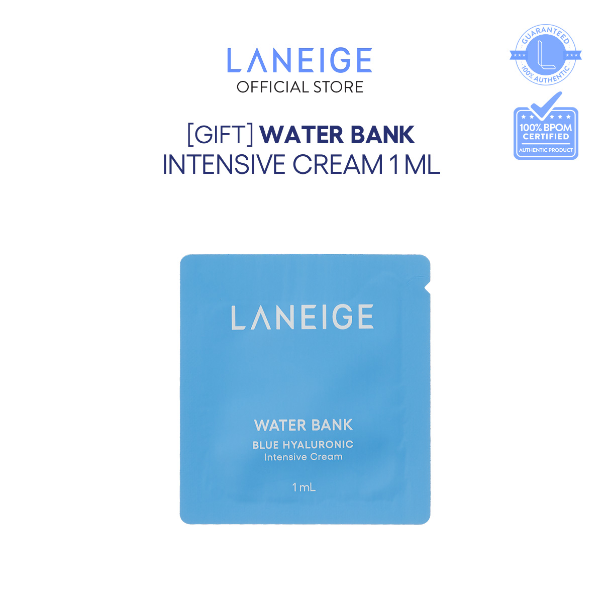 [GIFT] LANEIGE Water Bank Blue Intensive Cream 1mL (Sachet)