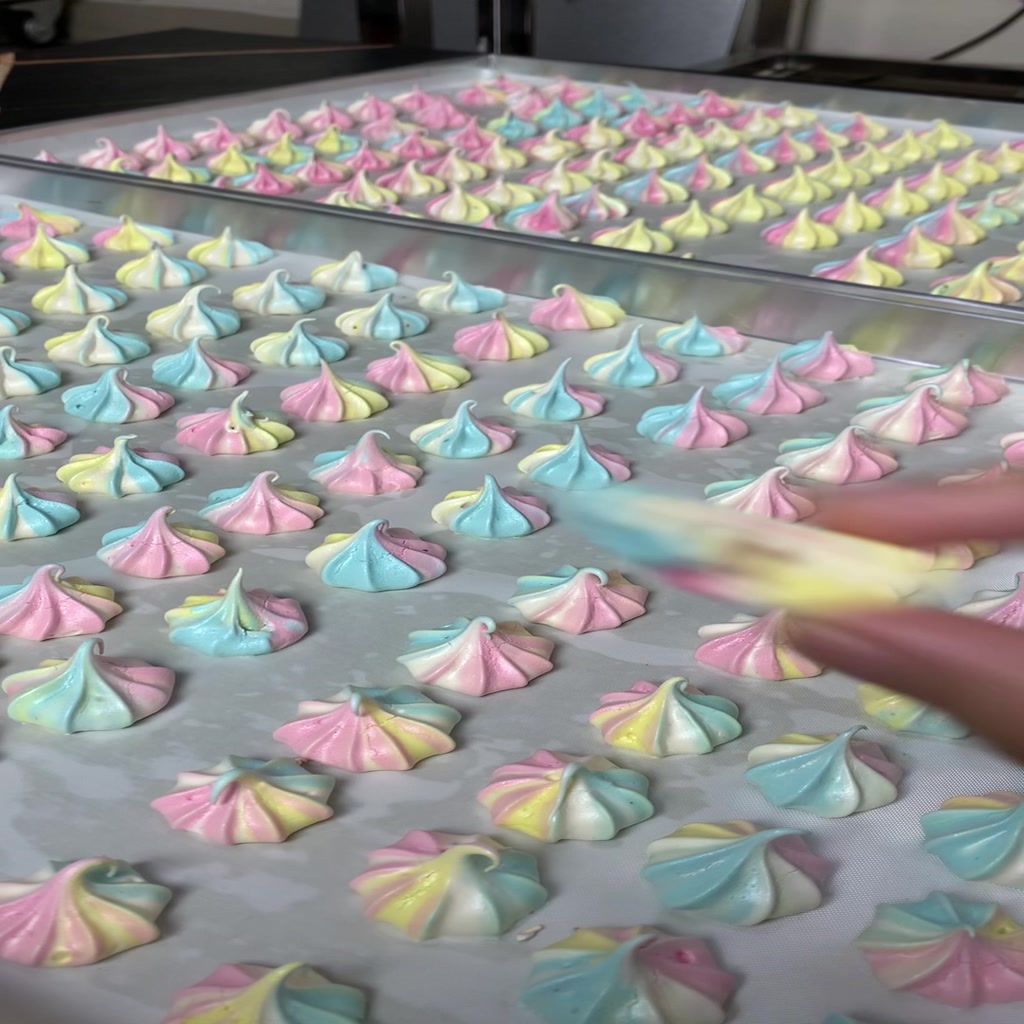 Kue Kering MERINGUE Rainbow Cookies Premium Toples JAR 750 ml Homemade by RaMaChef
