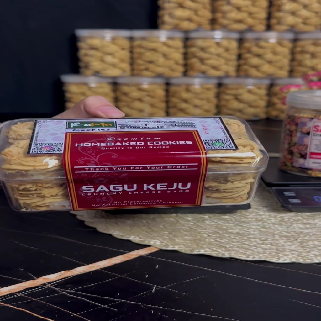 SAGU KEJU Premium Triple Cheese Edam Parmesan Cheddar Butter Wisman | Spesial Kue Kering Lebaran | Kemasan Hardtop 350gr & Jar 750ml by RaMaChef