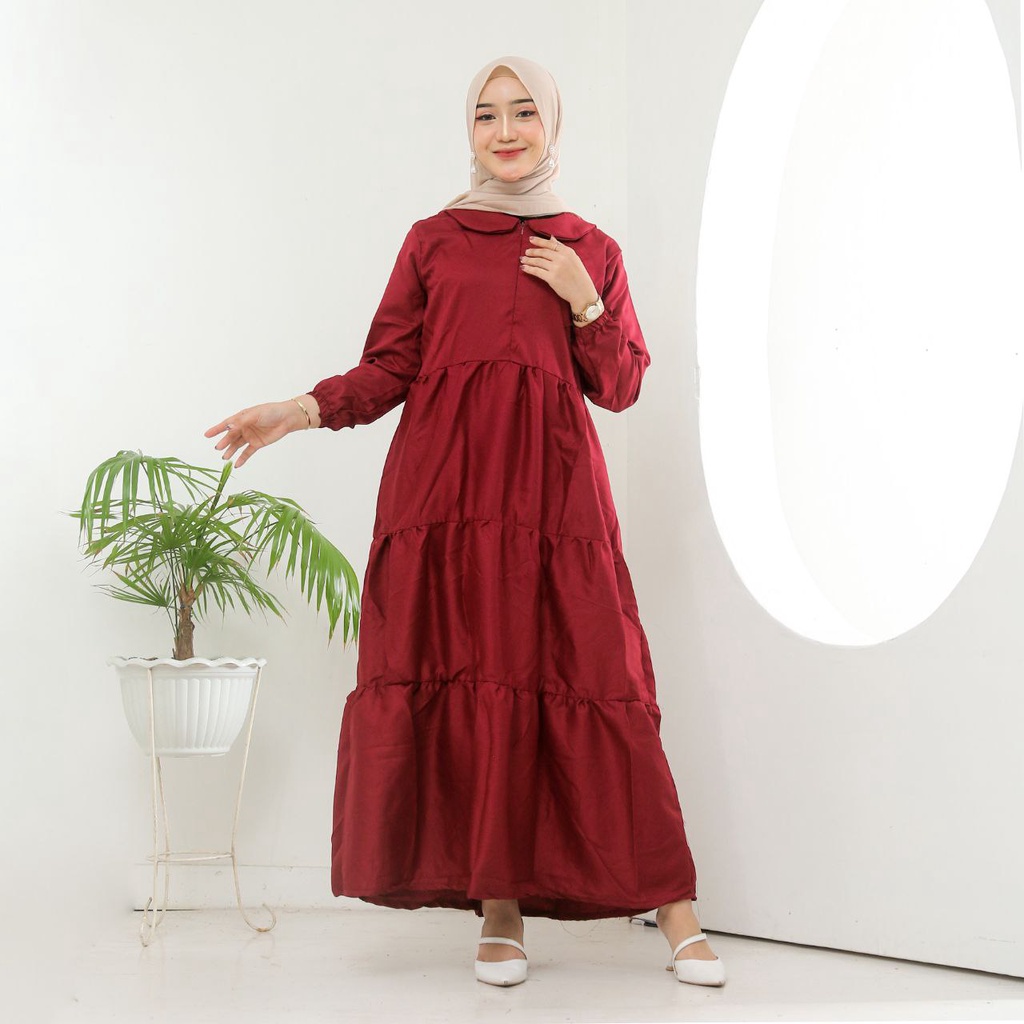 Saroja | Gamis Kirana Sleting | SJ Fashion