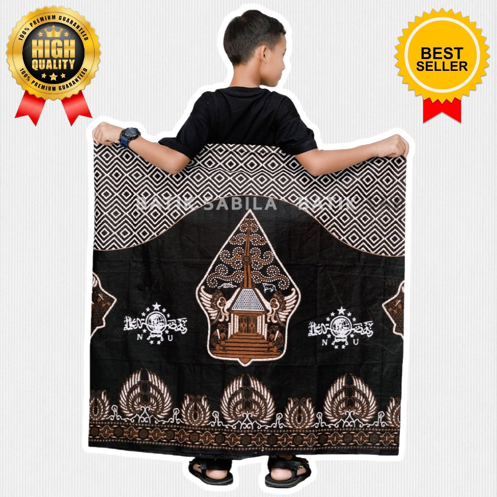 Sarung Anak Gunungan NU Coklat / Sarung Anak Nu / Sarung Nu Anak / Sarung Kang Santri / Sarung Batik