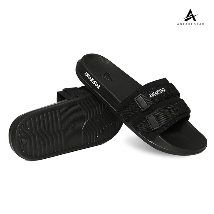 Sandal Pria Antarestar Sendal Kenzo Slip On Sandal Pria Anti Licin Ringan - Hitam, 41(H4O7) Sendal P