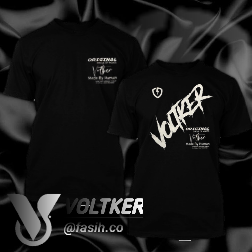 Kaos distro original pria Voltker - made human