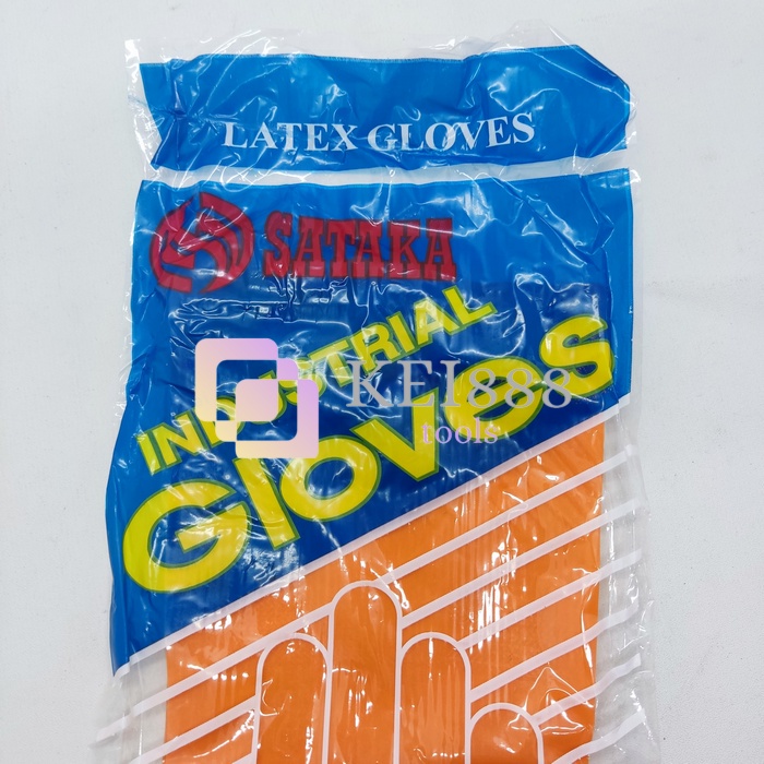 sarung tangan latex karet Sataka all size panjang 30cm