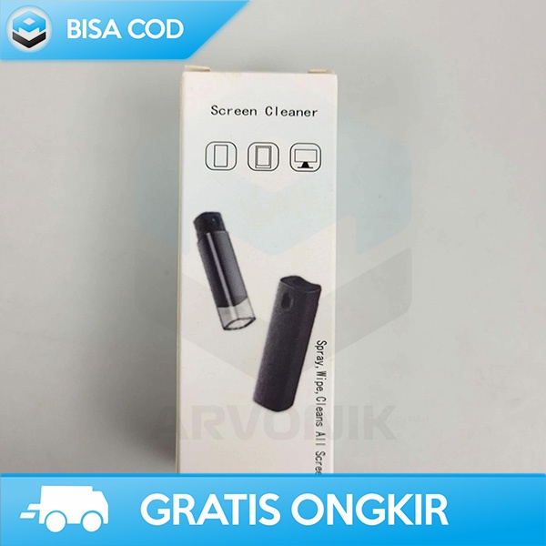 SPRAY PEMBERSIH LENSA KAMERA SCREEN CLEANER 2IN1 WITH KAIN MICROFIBER