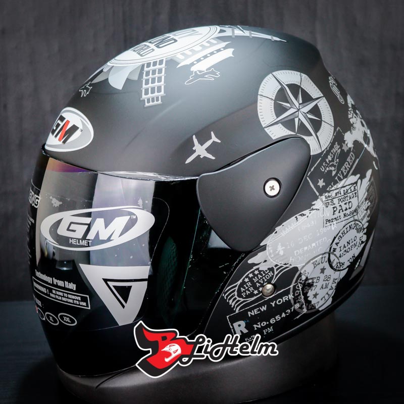 GM HELM EVO TRAVEL | BLACK DOFF | EVOLUTION SINGLE VISOR