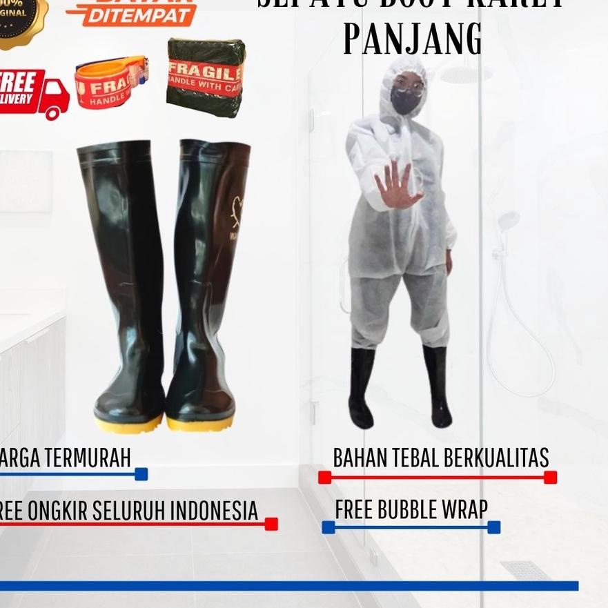 ✱ SEPATU BOOT/SEPATU BOOT KARET MURAH/SEPATU BOOT PANJANG/SEPATU BOOT TAHAN AIR/SEPATU BOOT PRIA MUR