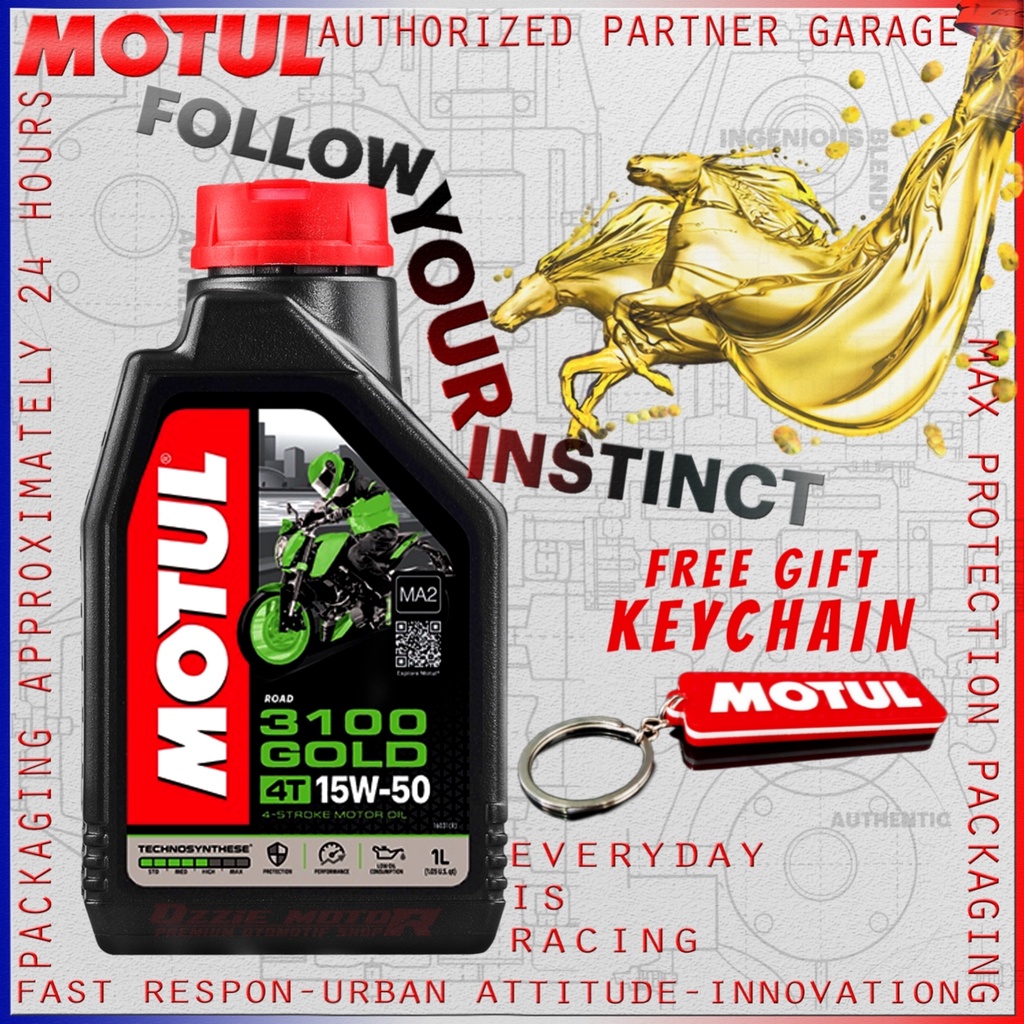 MOTUL 3100 GOLD 4T VARIANT 15W50 800ML &amp; 1000ML ORIGINAL 100%