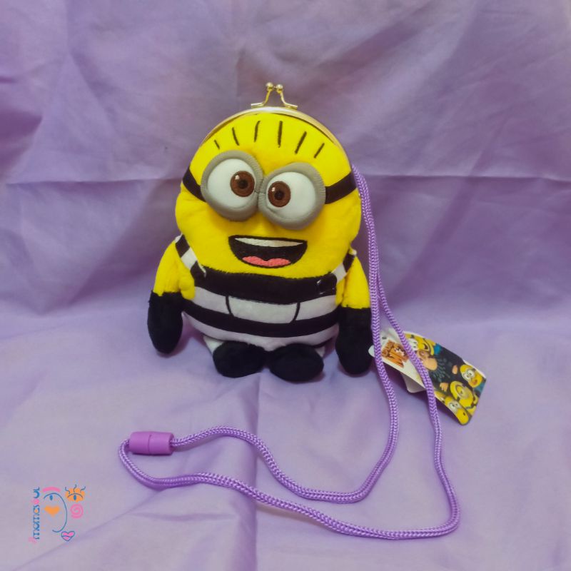 tas slempang minion dompet minion