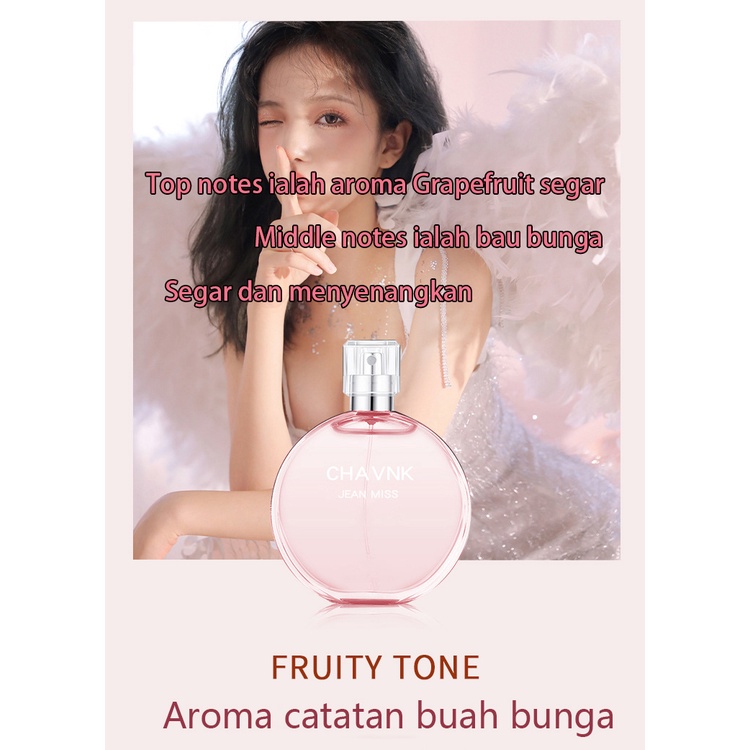 PARFUM wanita Perfume Parfum Wanita Parfum tahan lama 50ML Parfum Bunga Dan Buah Segar dan mengharukan Wewangian tahan lama