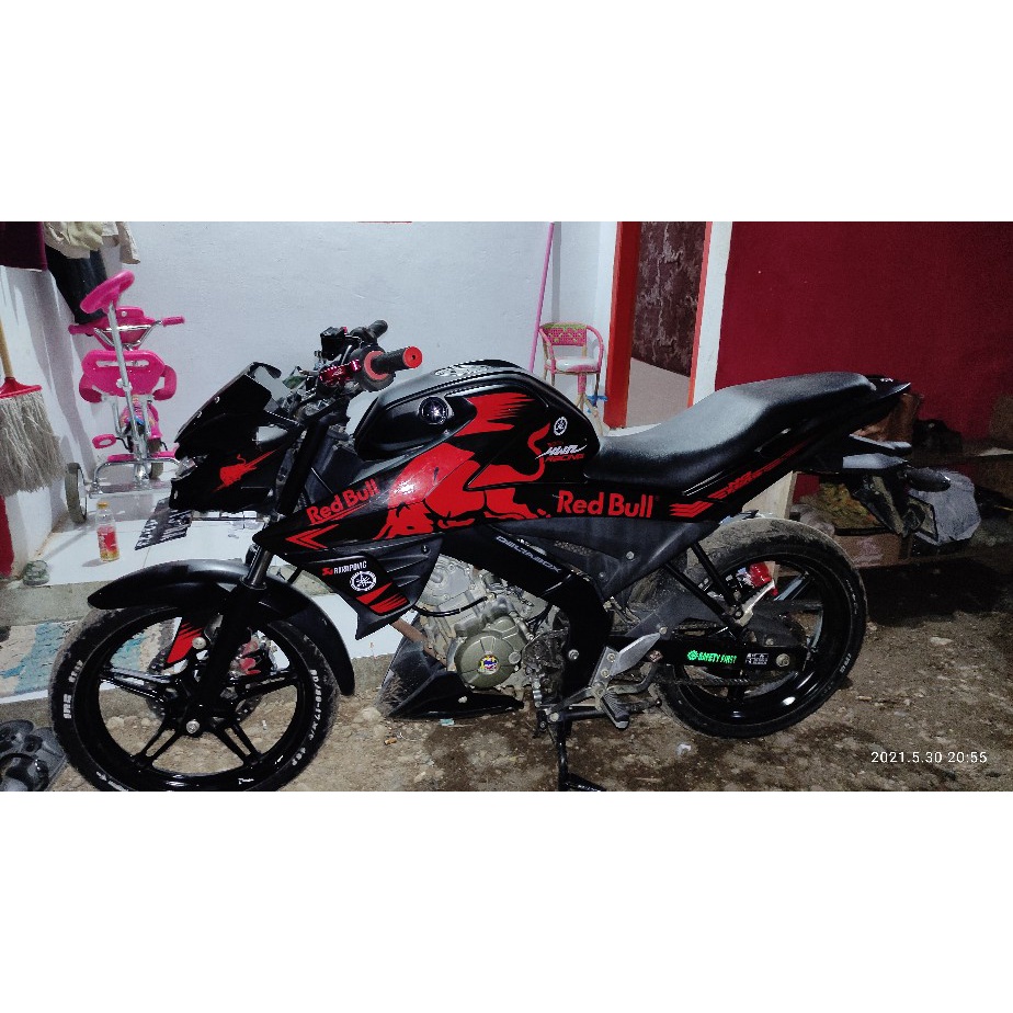 Stiker striping Yamaha Vixion R RedBull