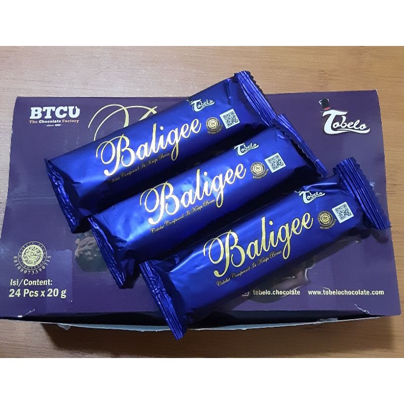 Coklat Pasta Tobelo Baligee 1 box isi 24 pcs @ 20g since 1990