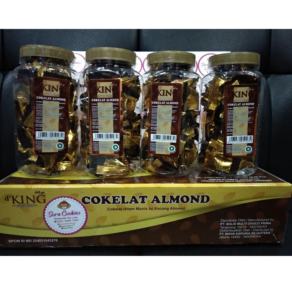 

mhv-60 1 Dus (Isi 4 toples) Coklat Almond d' KING The Best