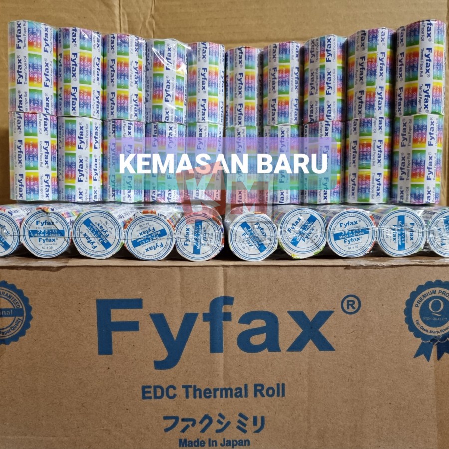 Kertas Thermal EDC / Register Paper Roll FyFax 57 x 30 mm / 57x30 / Struk Kasir