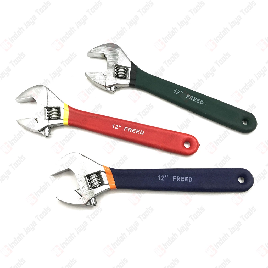 FREED TOOLS Kunci Inggris 12 Inch Gagang Karet - Kunci Bago